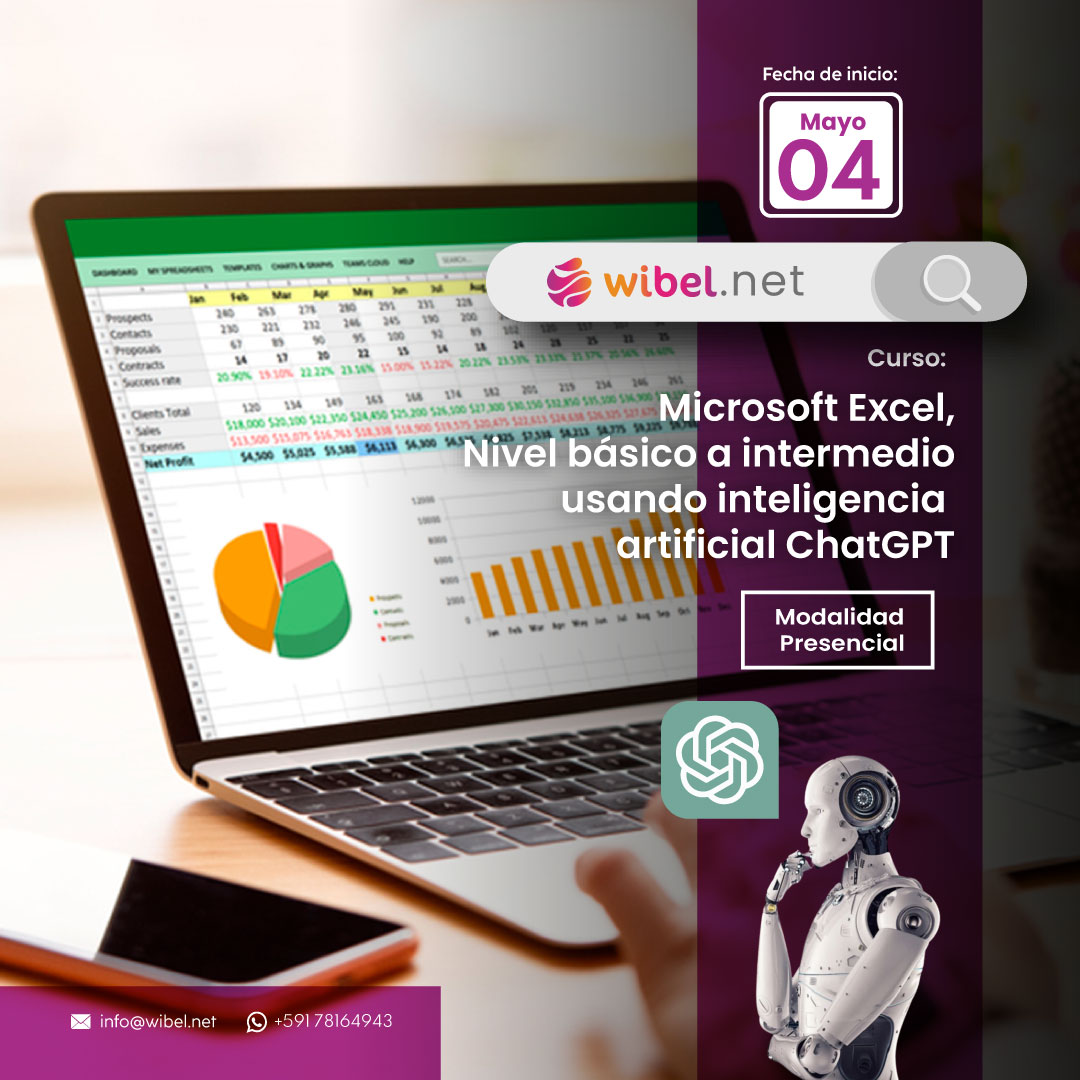 Microsoft Excel Nivel básico a intermedio usando inteligencia