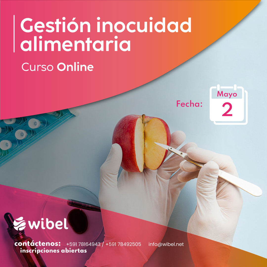 Curso Online: Gestion Inocuidad Alimentaria - Wibel