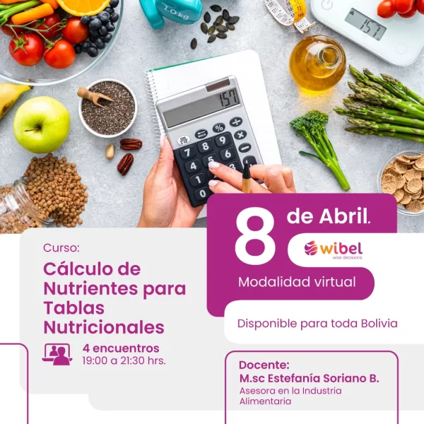 Cálculo de Nutrientes para tablas Nutricionales