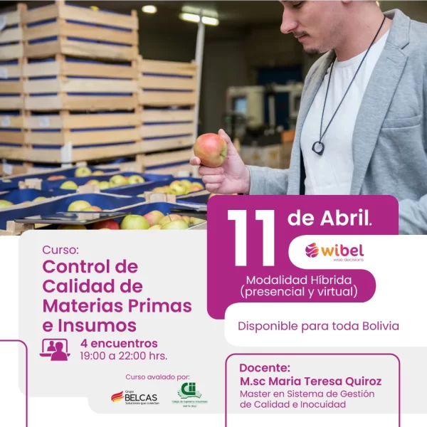 Control de Calidad de Materias Primas e Insumos