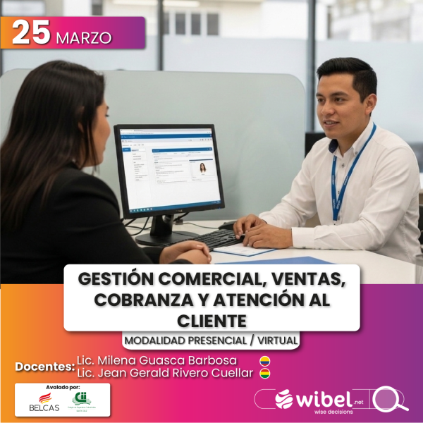 Gestión Comercial, Ventas, Cobranza y Atención al Cliente